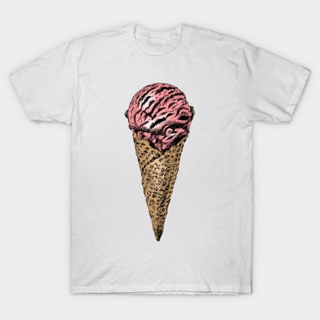 Ice Cream Print T-Shirt by rachelsfinelines